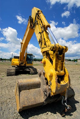 bagger baustelle