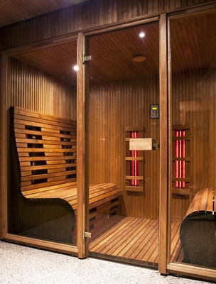 neue Infrarotkabine aus holz