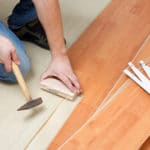 laminat wird verlegt