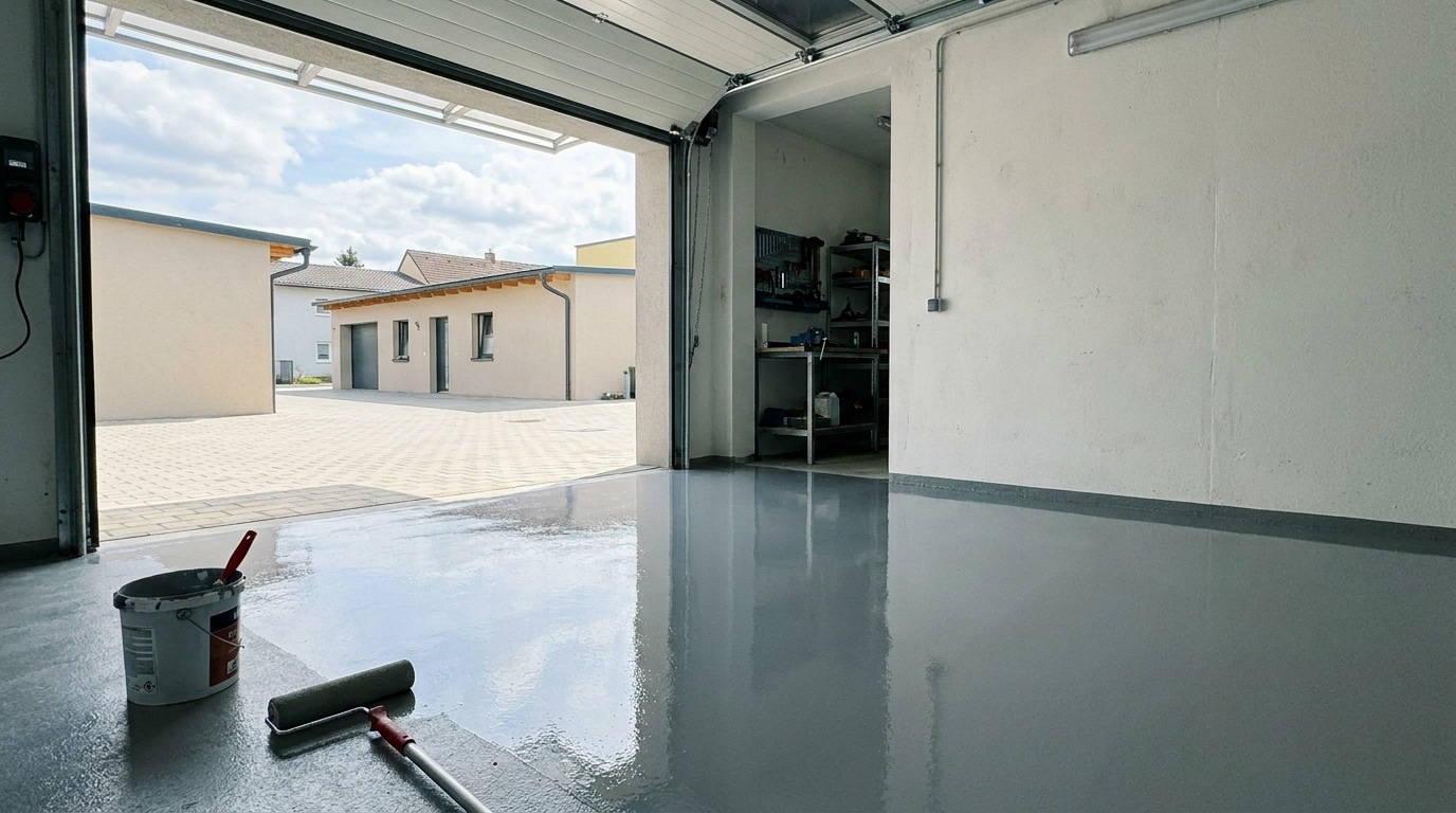 Epoxidharz-Boden – Kosten, Aufbau und Anleitung für Garage und Wohnraum